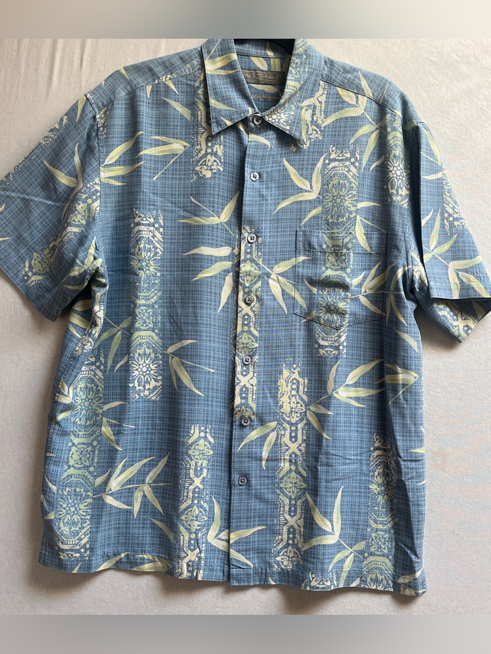 Tori Richard Silk Hawaiian Camp Shirt Casual Button Down L